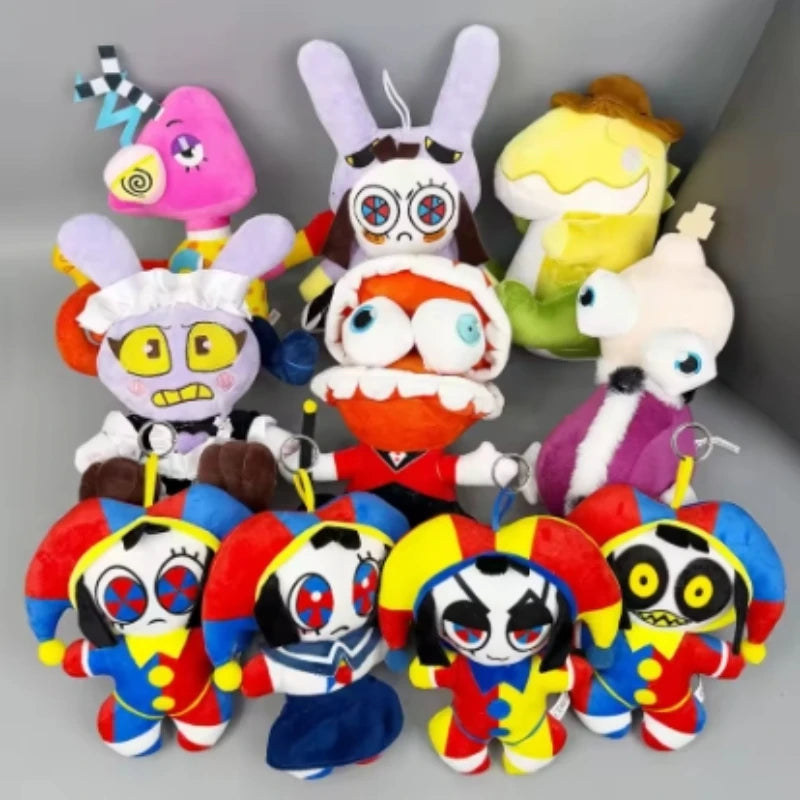 The Amazing Digital Circus Plush Pomni and Jax Plushie Doll Toys Cute Stuffed Animal Birthday for Kids Children Christmas