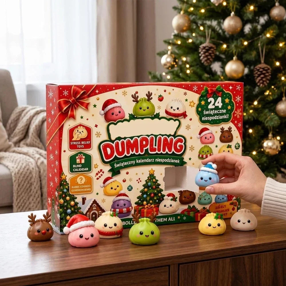 🎄 24-Day Christmas Dumpling Squishy Advent Calendar 🎁✨