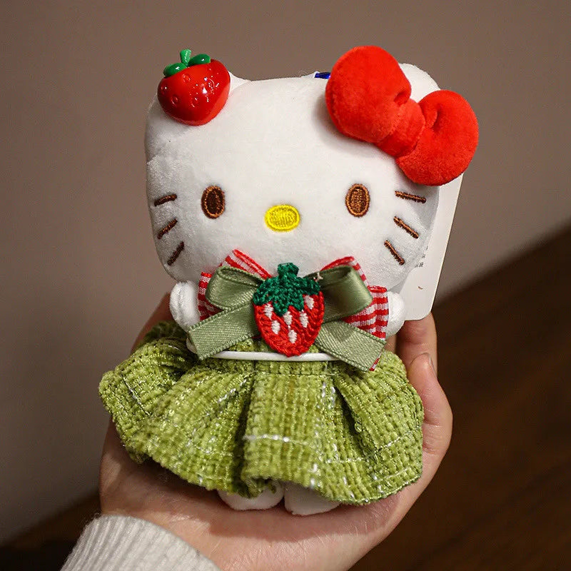Sanrio Hello Kitty Plush Stuffed Pendant Keychain - 15cm Kawaii Kitty Cat Charm - Birthday Gift