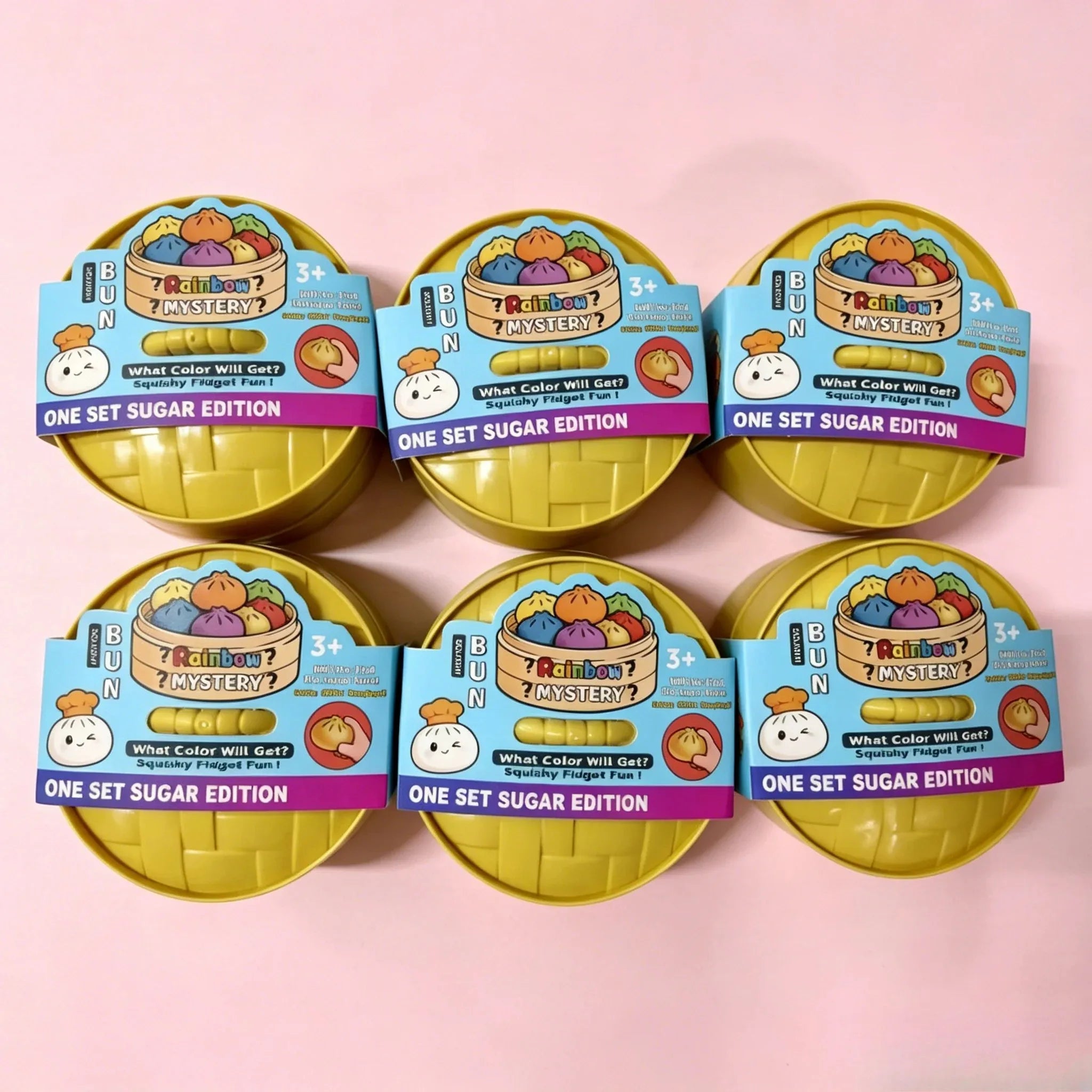 Glitter Dumpling Squishy Set – 6-Style Sensory Squeeze Toy with Box