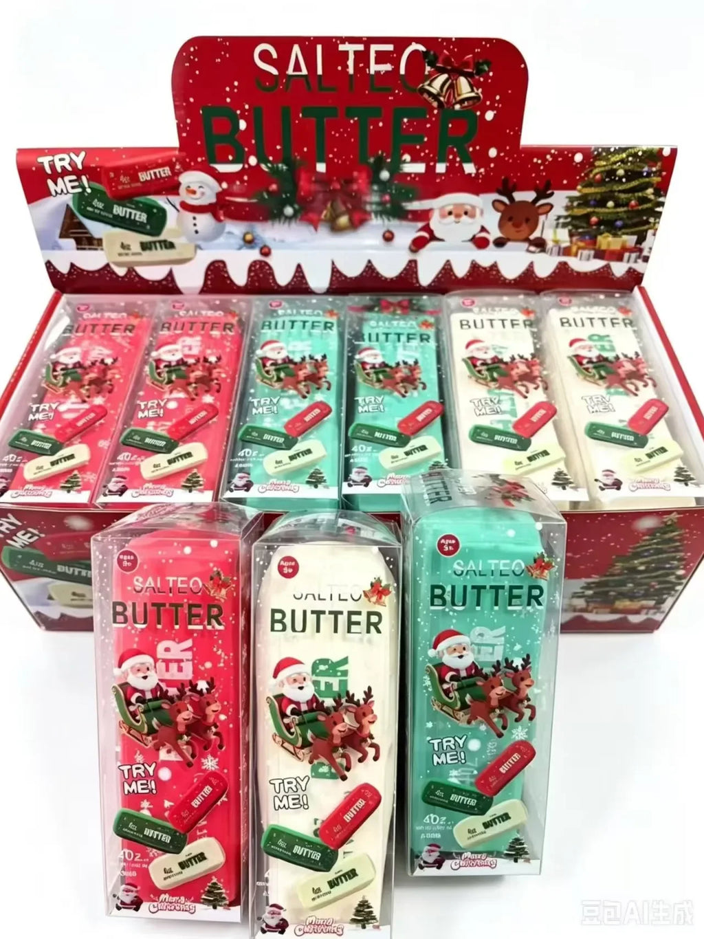 Christmas Butter Stick Squishy 🎄🧈🎁