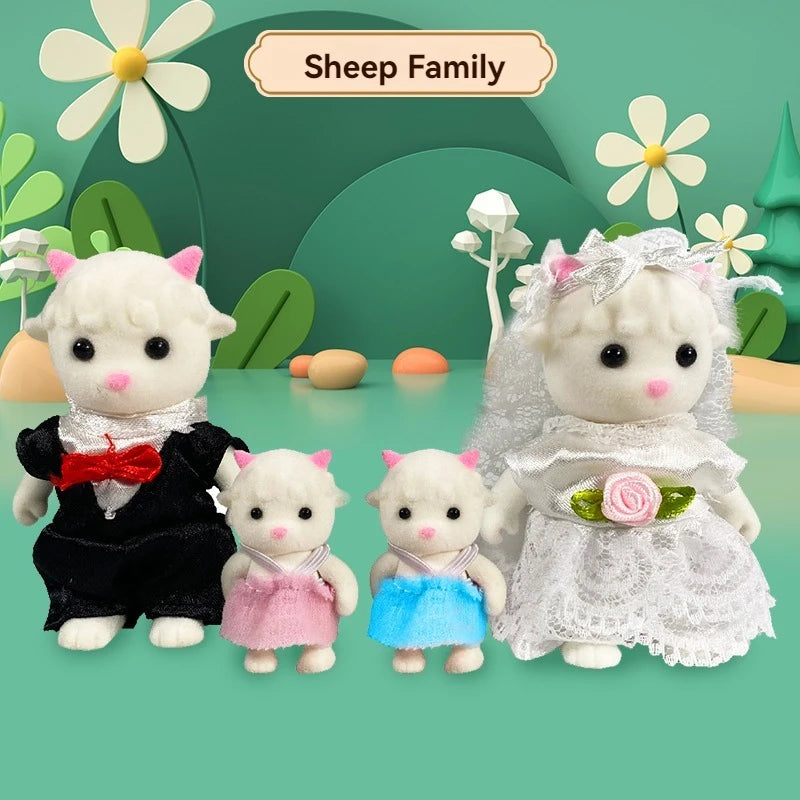 🌿 Forest Animal Family Dollhouse Miniatures 🐻 | 1:12 Scale Accessories