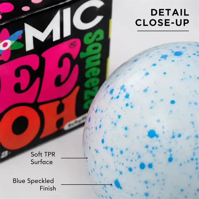 NeeDoh Snow Ball Squishy Toy – Crunchy Flour-Filled Squeeze Fidget Ball | Calming Sensory Toy & Gift