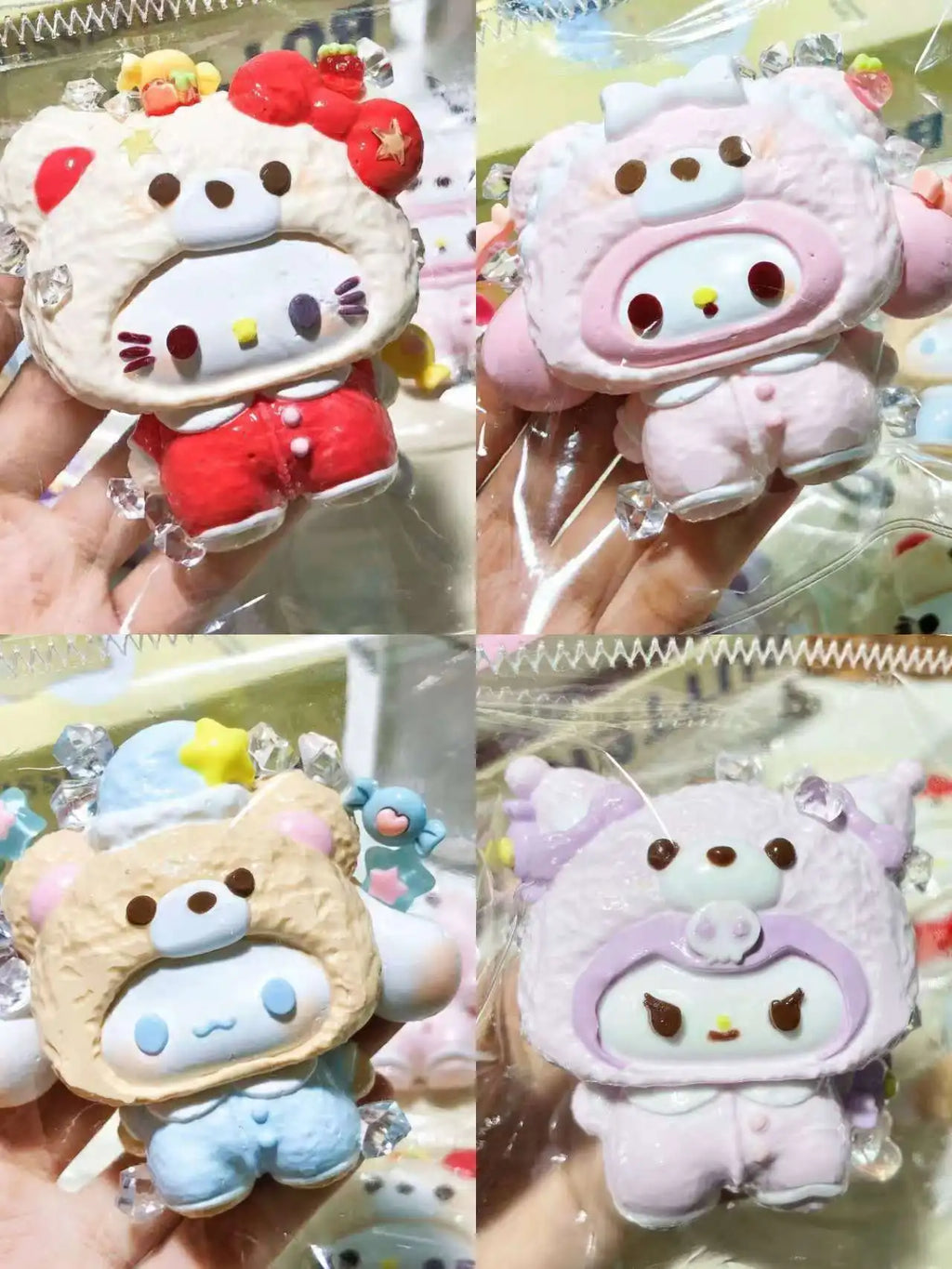 Sanrio Squeeze Toy - Food Grade Silicone Rebound Squishy, Kawaii Cinnamoroll My Melody Kuromi Hello Kitty Collectible