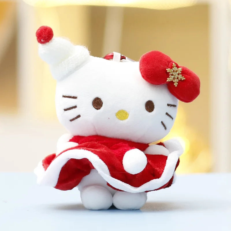 🎄 Hello Kitty Christmas Plush Bag Charm 🎀 | Festive Little Companion ✨