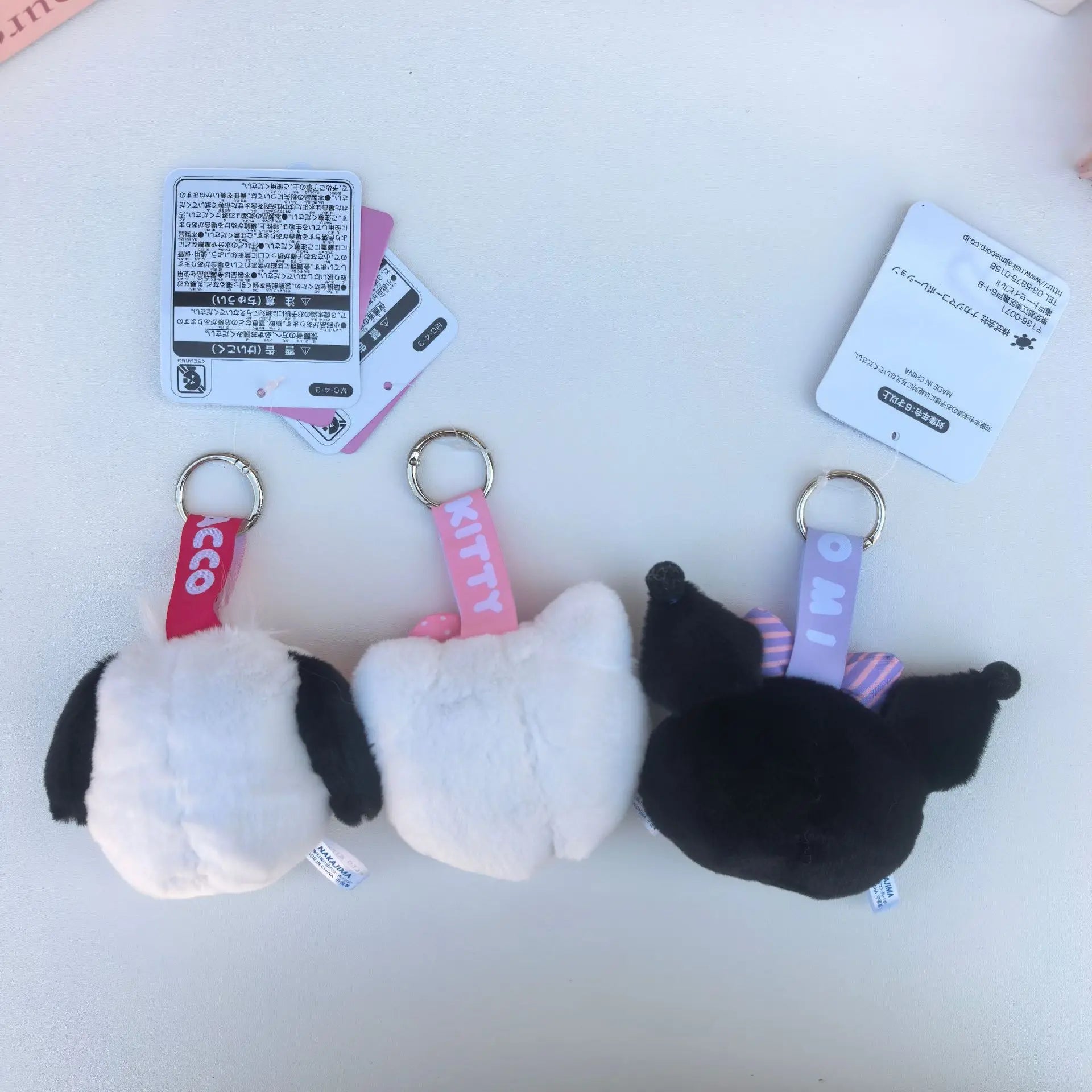 Kawaii Sanrio Plush Keychain – Cinnamoroll, Usahana & Friends Backpack Pendant Doll | Cute Gift