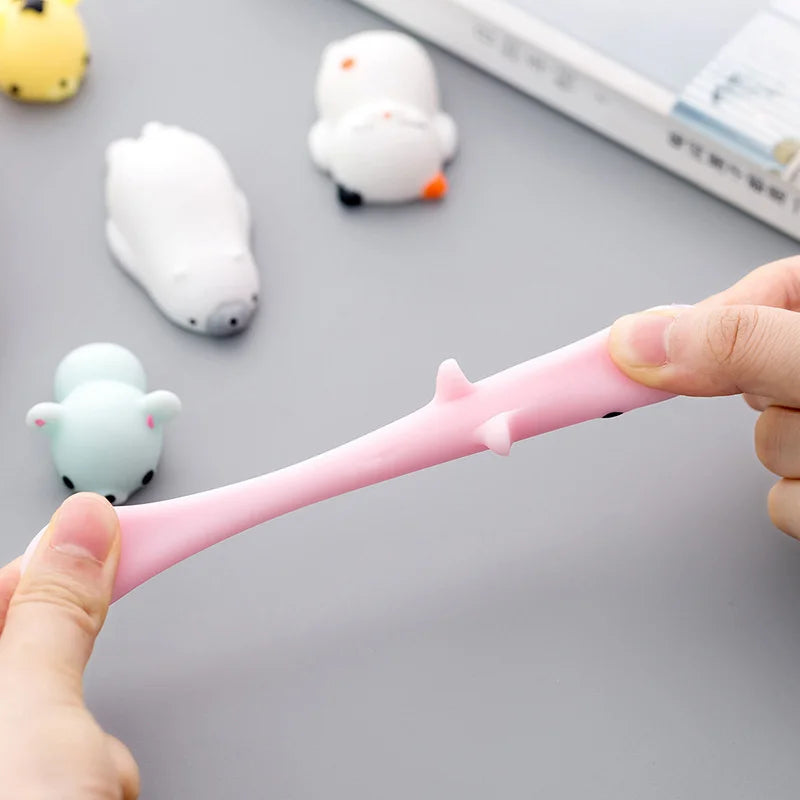 50-5PCS Mochi Squishies Kawaii Anima Squishy Toys For Antistress Ball Squeeze Party Favors Stress Relief Toys For Birthday