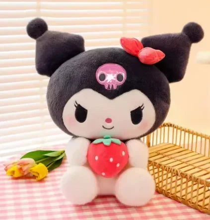 Sanrio 25cm Plush Stuffed Doll - Kawaii Kuromi My Melody Cinnamoroll Soft Animal Plushie Pillow - Birthday & Holiday Gift