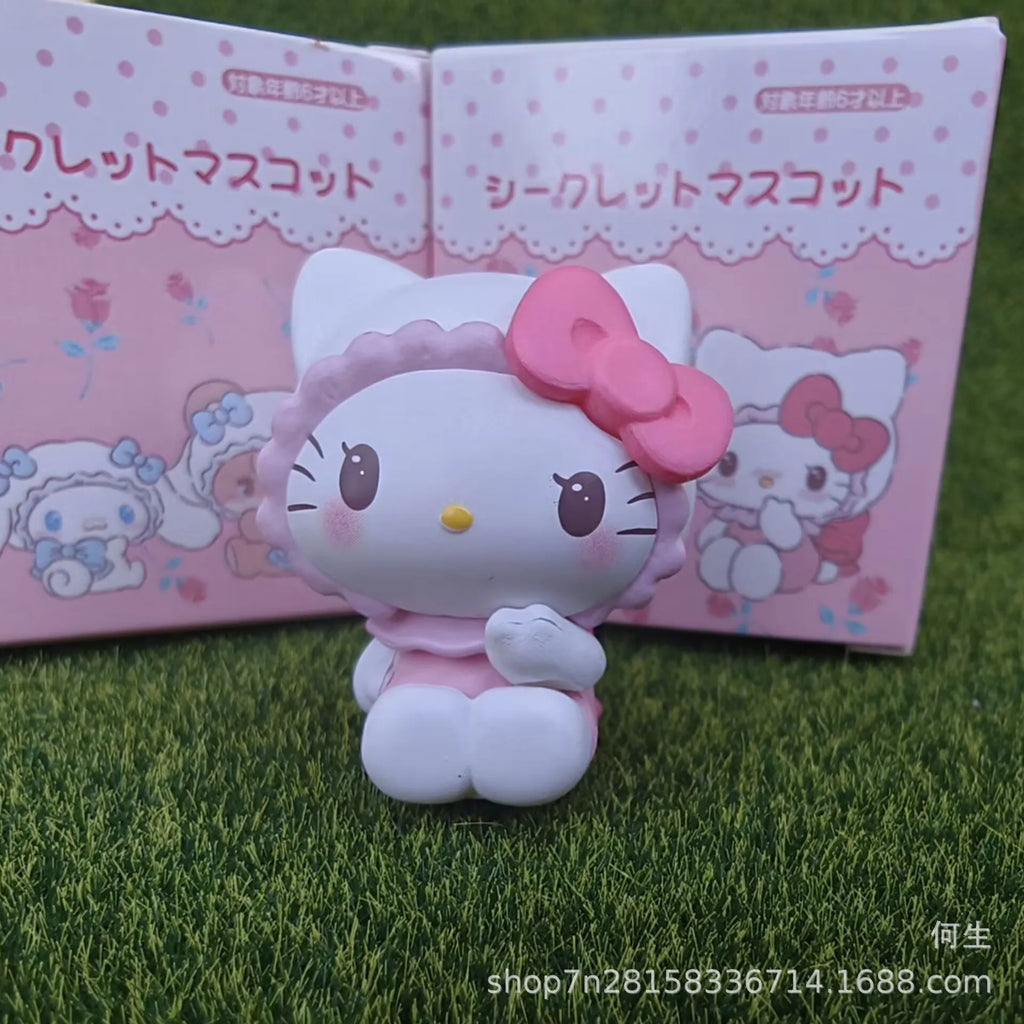Sanrio Characters Blind Box Hello Kitty Kuromi Cinnamoroll Mymelody Mikko Illustration Joint Model Collectible Boy Girls Gifts
