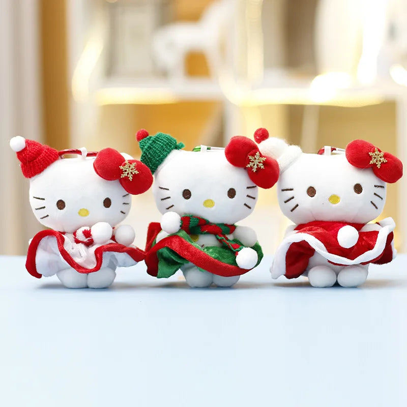🎄 Hello Kitty Christmas Plush Bag Charm 🎀 | Festive Little Companion ✨