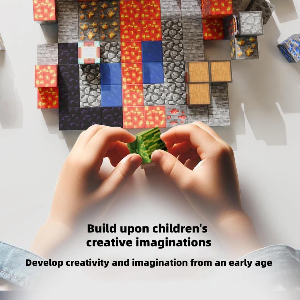 Magnetic Building Blocks Full Set - Children's DIY Assembly Toy, Table Building Game for Kids