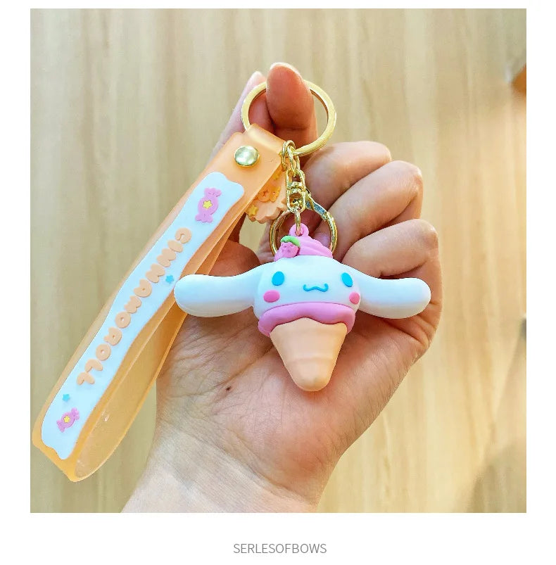 Sanrio Snack Series Keychain – Kuromi & Friends Cute Anime Bag Charm