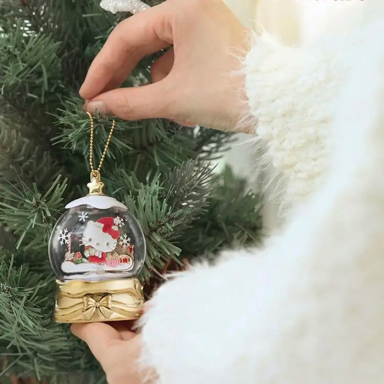 🎄 Kawaii Character Christmas Globe Decoration 🎀 | Festive Little Scene ✨