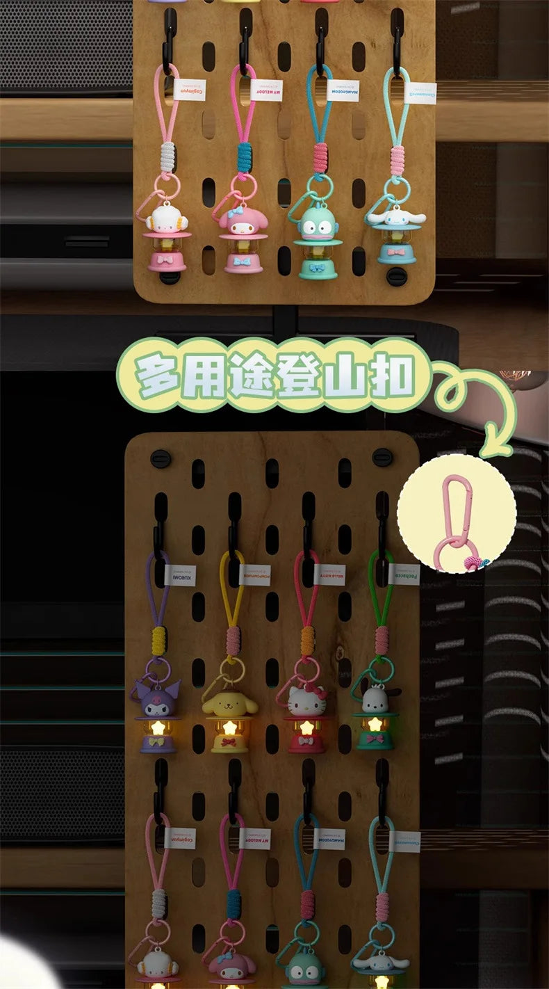 Sanrio LED Night Light Keychain – Hello Kitty, Cinnamoroll & Kuromi Pendant