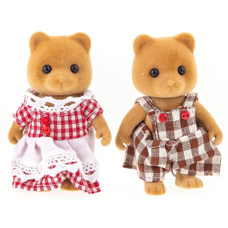 🌿 Forest Animal Family Dollhouse Miniatures 🐻 | 1:12 Scale Accessories