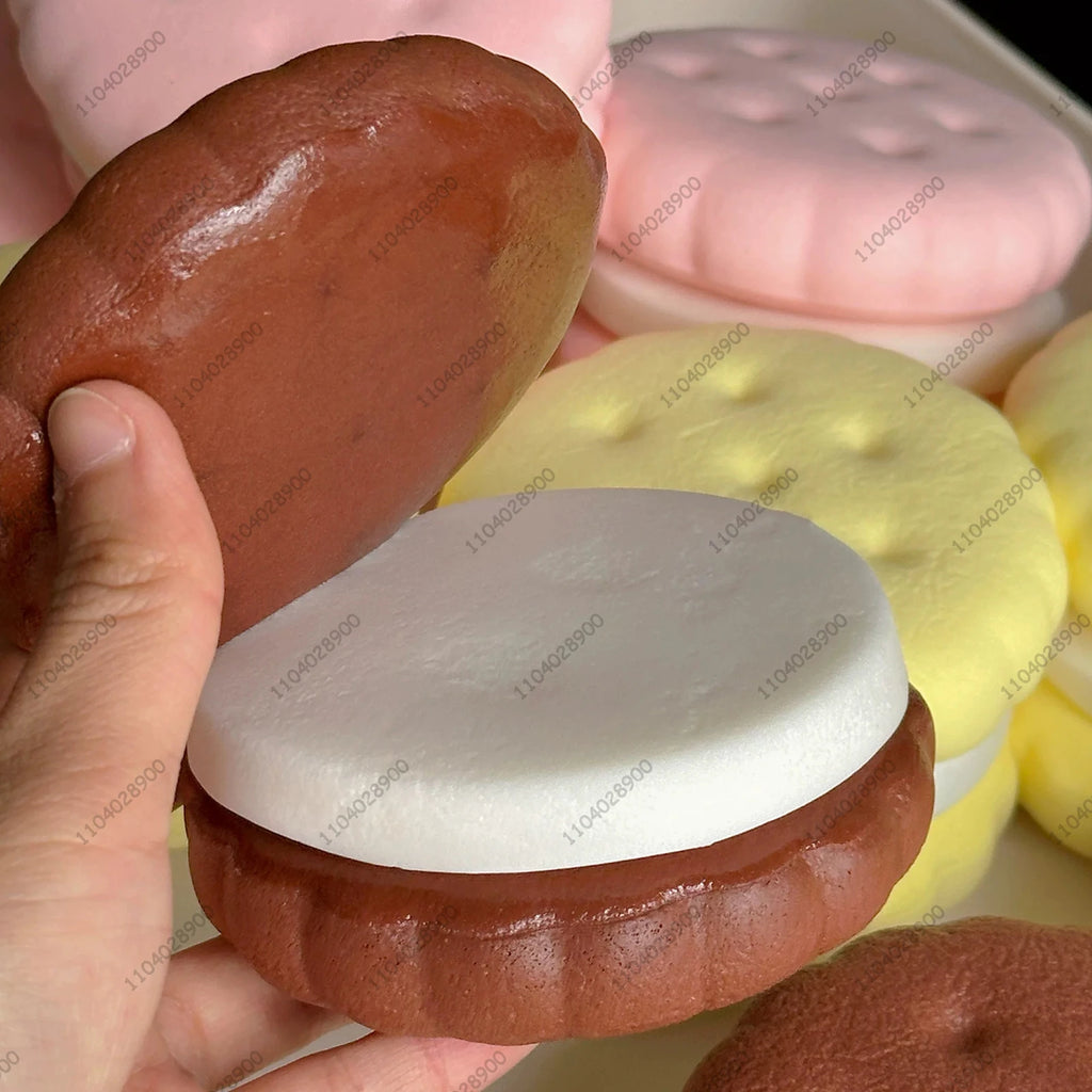 Cake Squishy Slow-Rise Squeeze Toy – Realistic Mousse Cake Fidget Toy for Adults & Kids