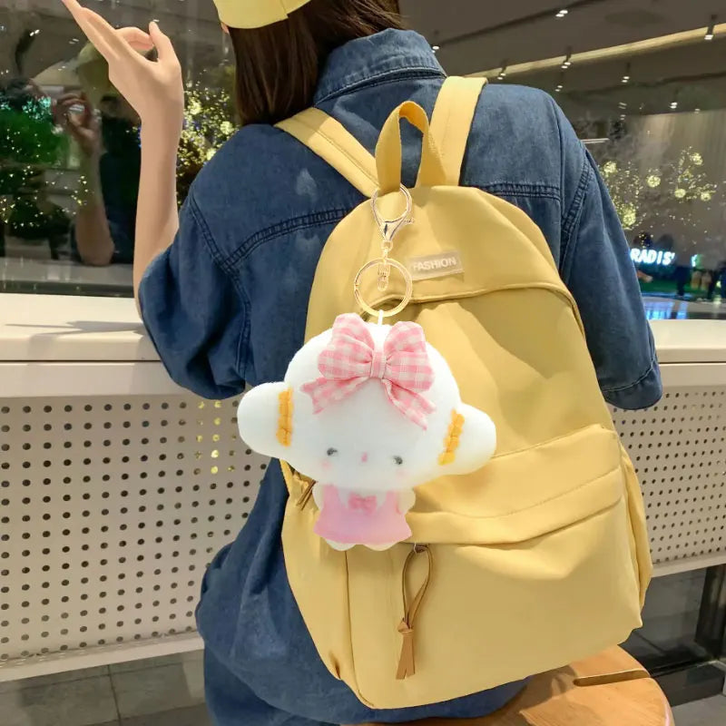 Sanrio Plush Pendant Charm - Kawaii Hangyodon Kuromi My Melody Stuffed Doll Keychain - Birthday Gift