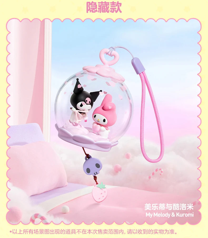 POP MART Sanrio Characters Sweet Dream Bubble House Series Blind Box Mystery Box Toys Kawaii Ornaments Figurines Home Decor