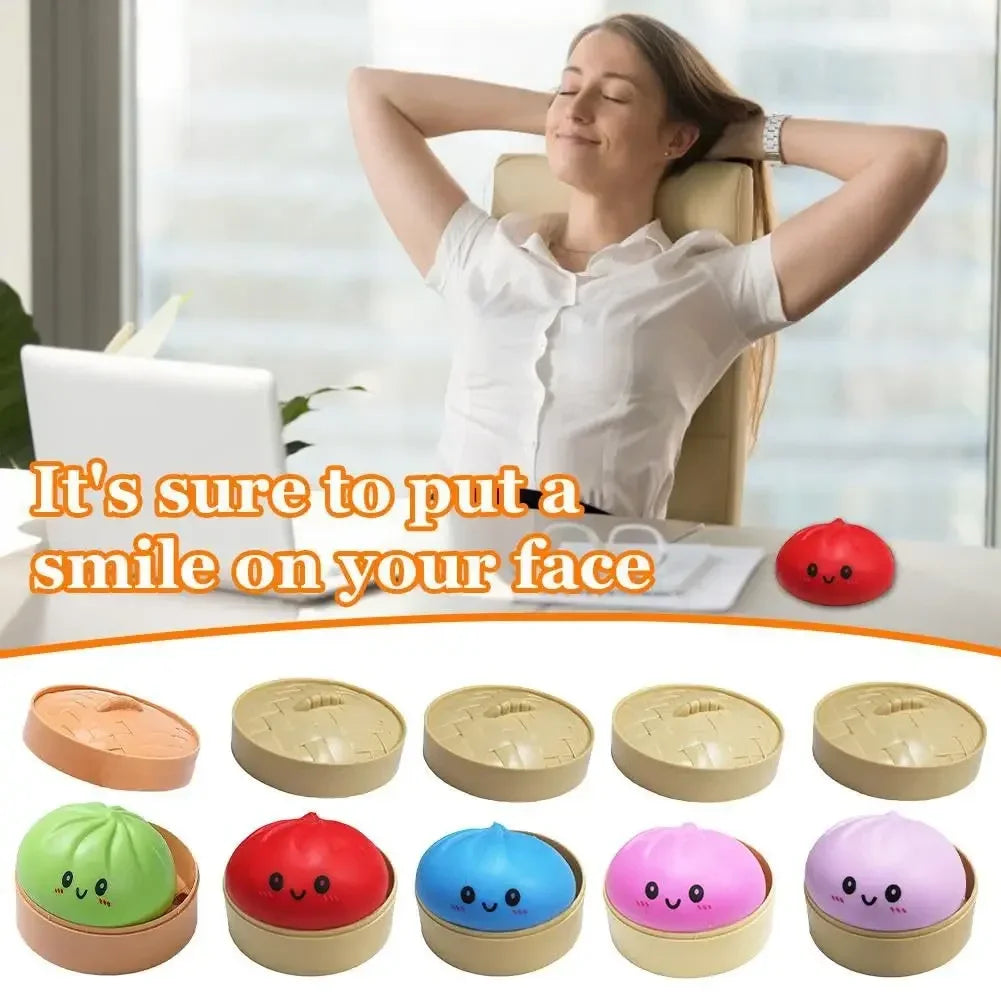 Cartoon Ghost Bun Squishy Toy – Soft Slow-Rising Squeeze Toy | Cute Halloween Ghost Gift & Collectible