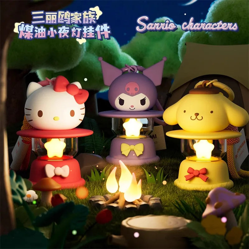 Sanrio LED Night Light Keychain – Hello Kitty, Cinnamoroll & Kuromi Pendant