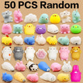 50-5PCS Mochi Squishies Kawaii Anima Squishy Toys For Antistress Ball Squeeze Party Favors Stress Relief Toys For Birthday