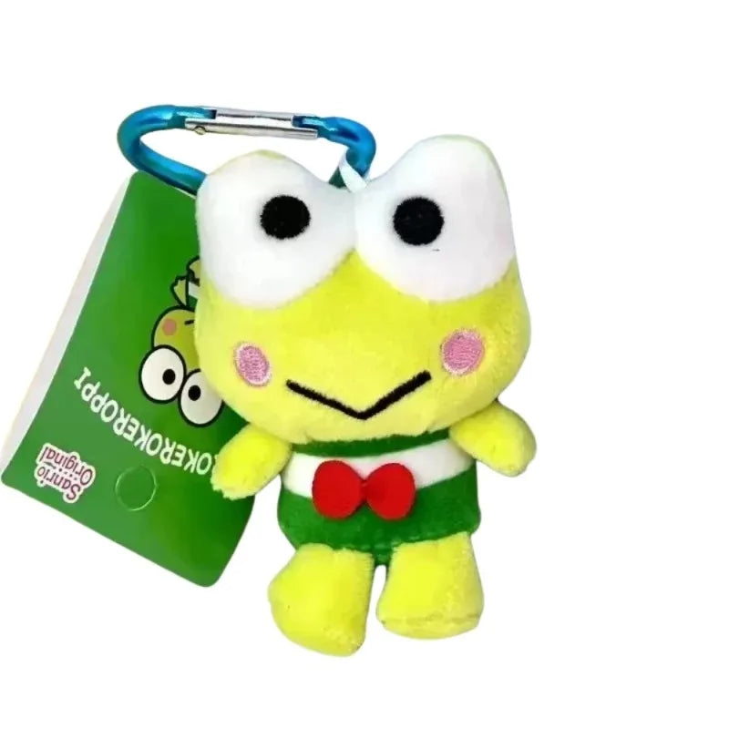 Sanrio Plush Keychain – Kawaii Character Stuffed Doll Pendant (Keroppi, Gudetama & More)
