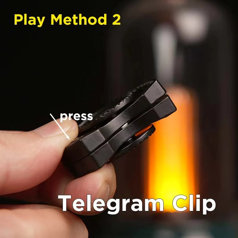 3-in-1 Skeleton Ghost EDC Fidget Toy - Alloy Spinner, Slider & Sound Coin Fidget Set