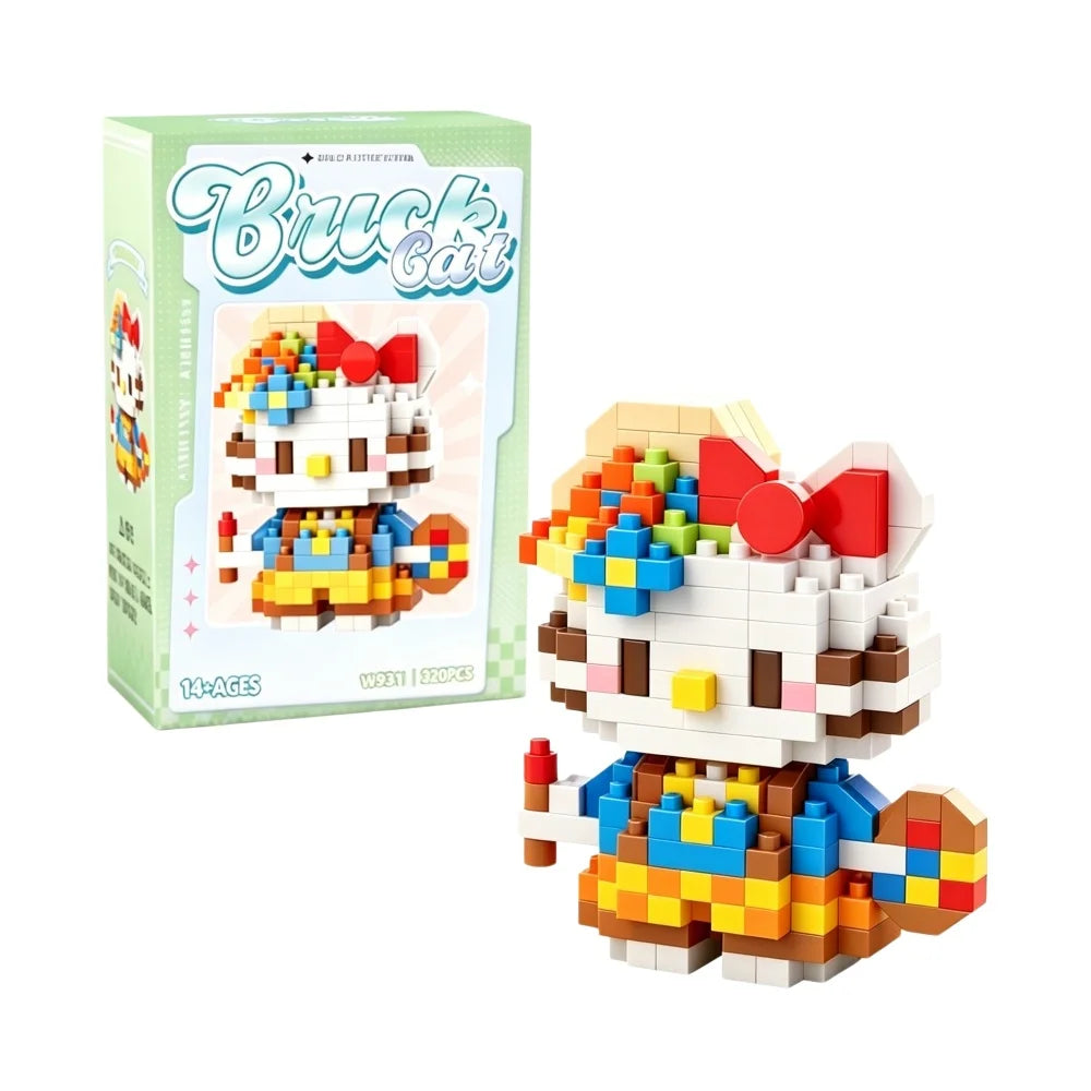 Sanrio Series Building Blocks Mini Figure Set - Hello Kitty Cinnamoroll My Melody Kuromi Pochacco Puzzle Toy Gift