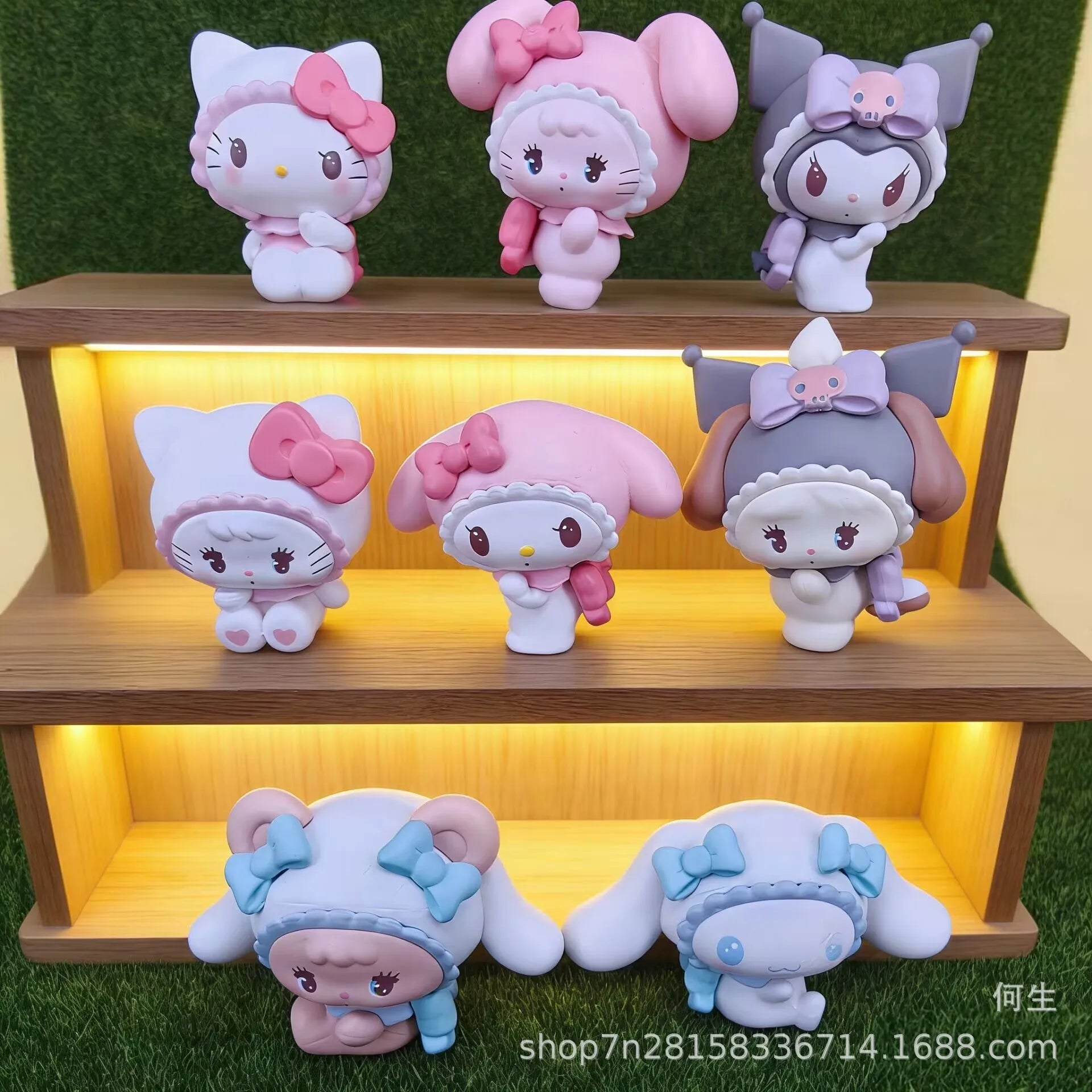 Sanrio Characters Blind Box Hello Kitty Kuromi Cinnamoroll Mymelody Mikko Illustration Joint Model Collectible Boy Girls Gifts