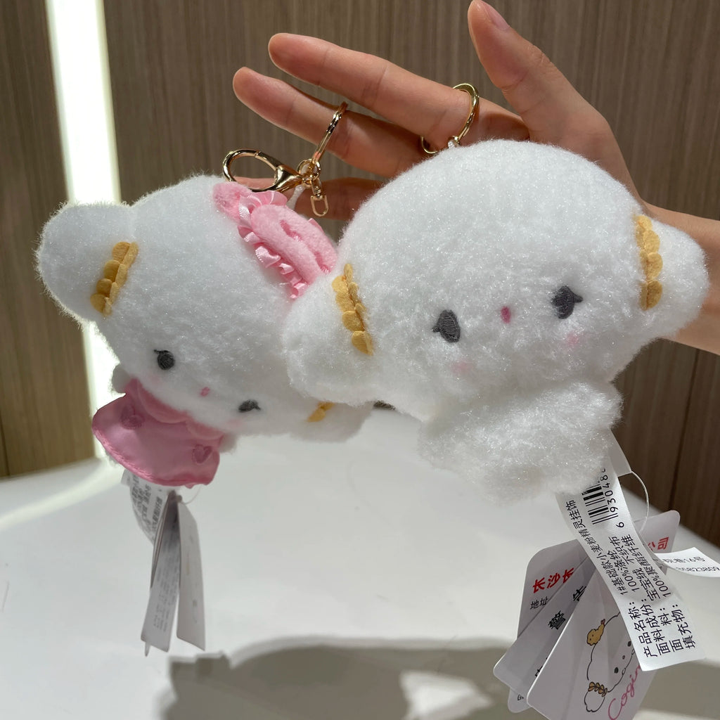 Sanrio Plush Pendant Charm - Kawaii Hangyodon Kuromi My Melody Stuffed Doll Keychain - Birthday Gift