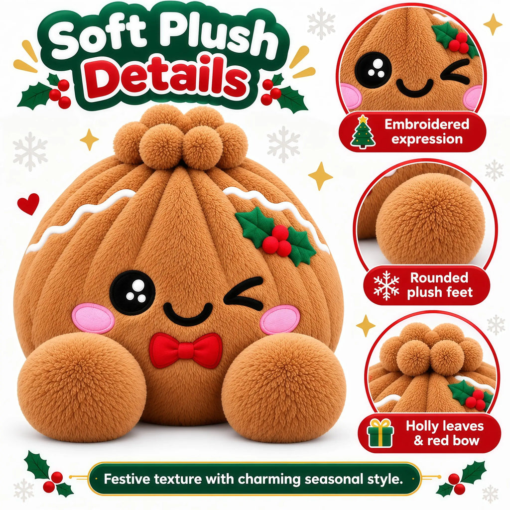 Kawaii Dumpling Plush Pillow 🥟🎀💕
