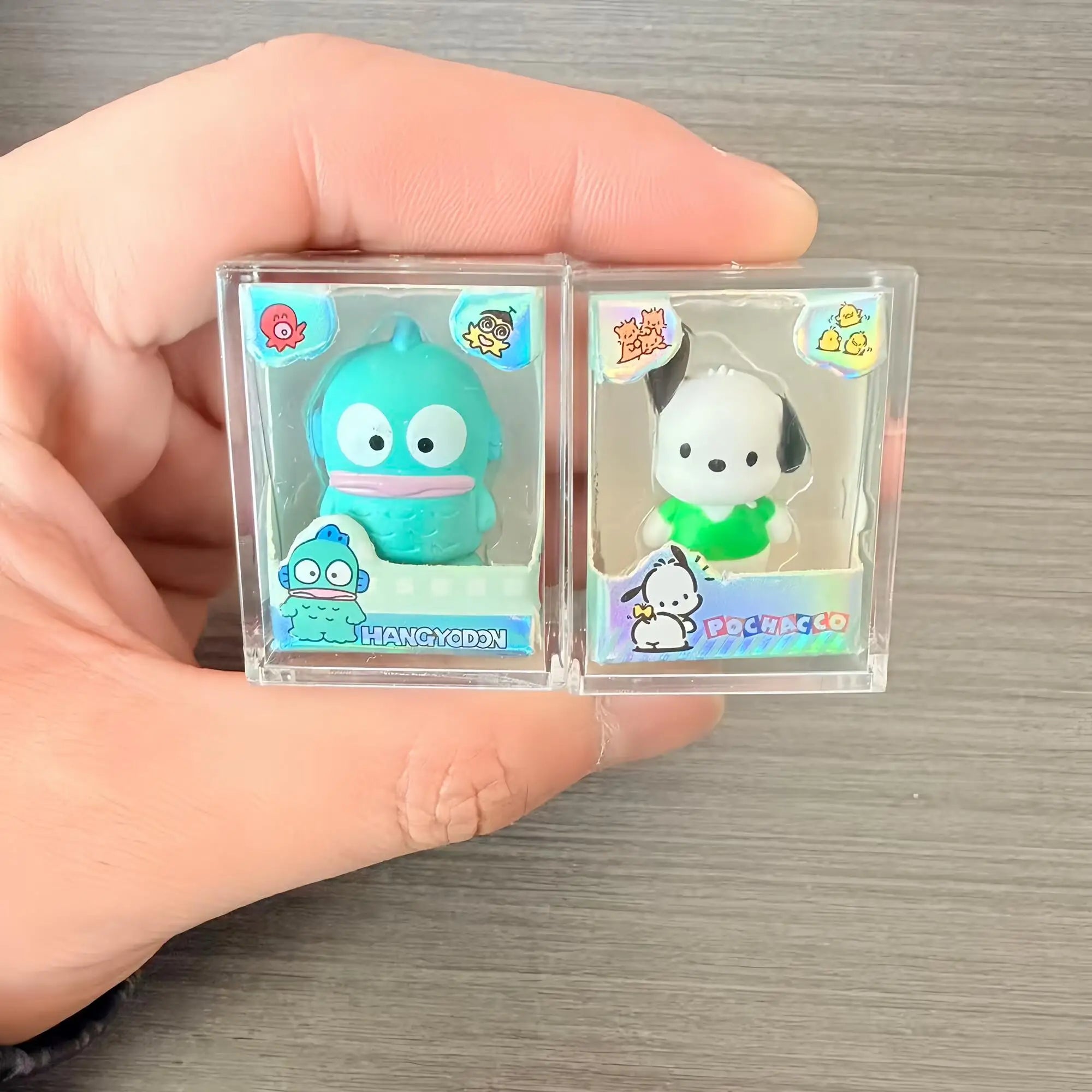 Sanrio Hello Kitty Melody Rice Grain Doll Blind Box Mini Character Cute Anime Action Character Model Children's Toy Gift