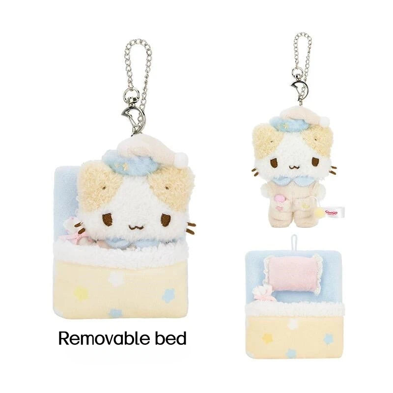 Sanrio Good Night Sleep Plush Keychain – Masyumaro, My Melody & Sweet Piano Sleepy Bag Charm