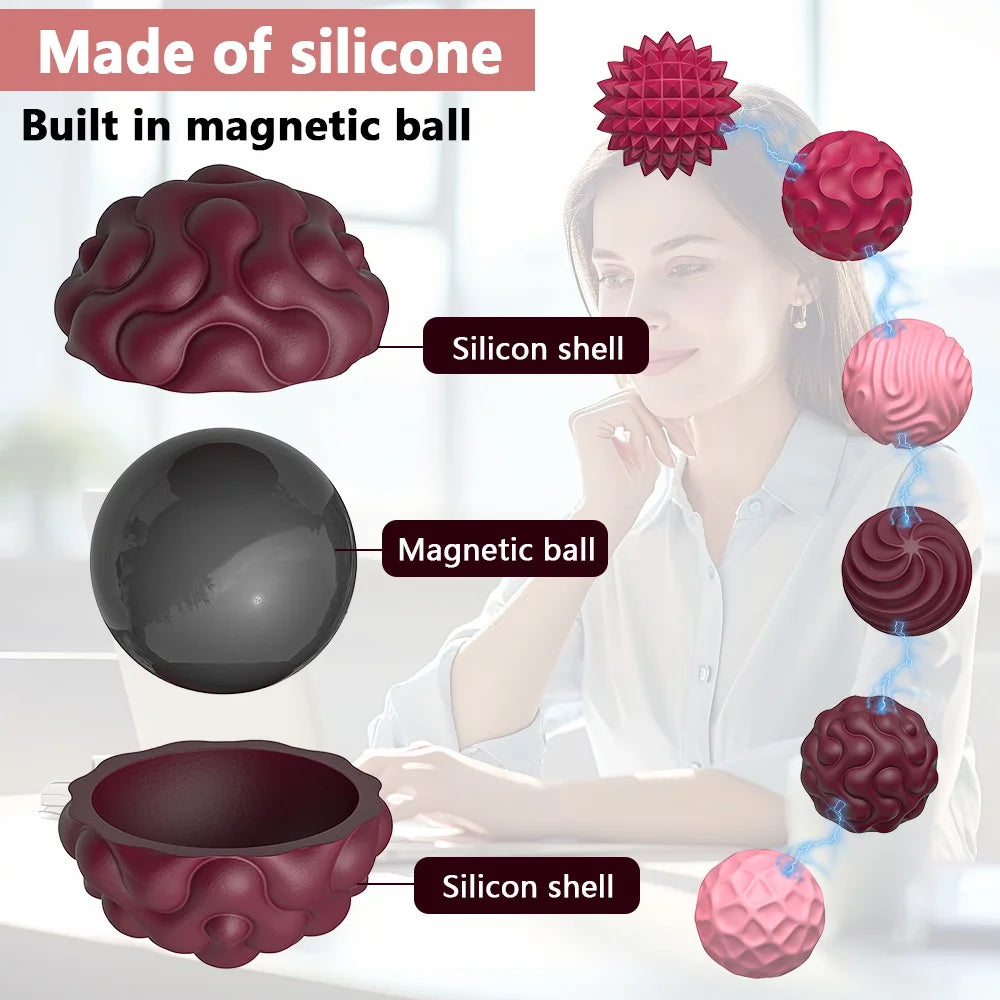 Silicone Magnetic Fidget Balls – Calming Sensory Toy for Adults & Kids