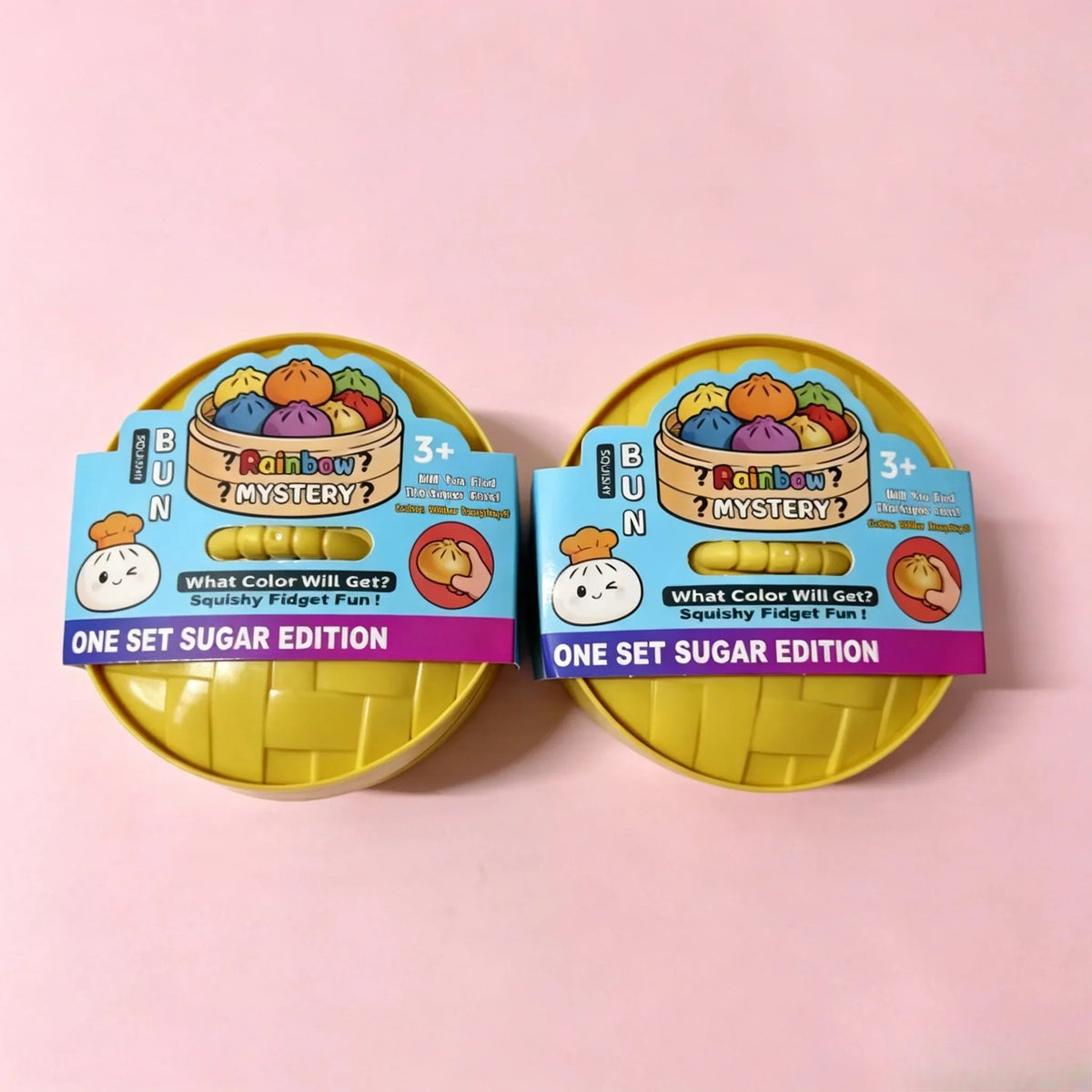 Glitter Dumpling Squishy Set – 6-Style Sensory Squeeze Toy with Box