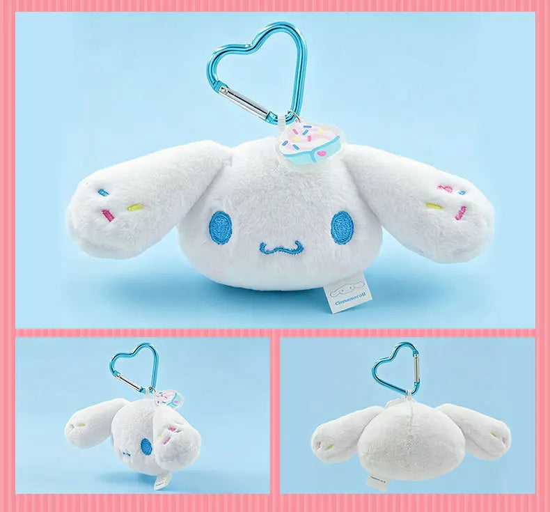Sanrio Ice Cream Series Plush Keychain – My Melody, Kuromi & Cinnamoroll Dessert Pendant