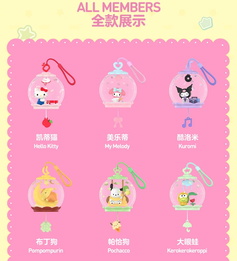 POP MART Sanrio Characters Sweet Dream Bubble House Series Blind Box Mystery Box Toys Kawaii Ornaments Figurines Home Decor