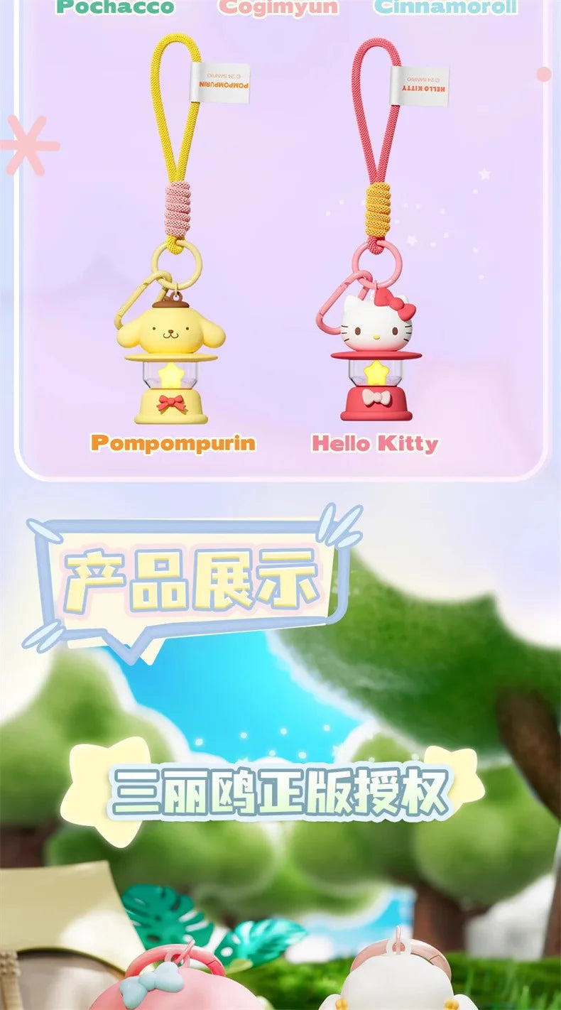 Sanrio LED Night Light Keychain – Hello Kitty, Cinnamoroll & Kuromi Pendant