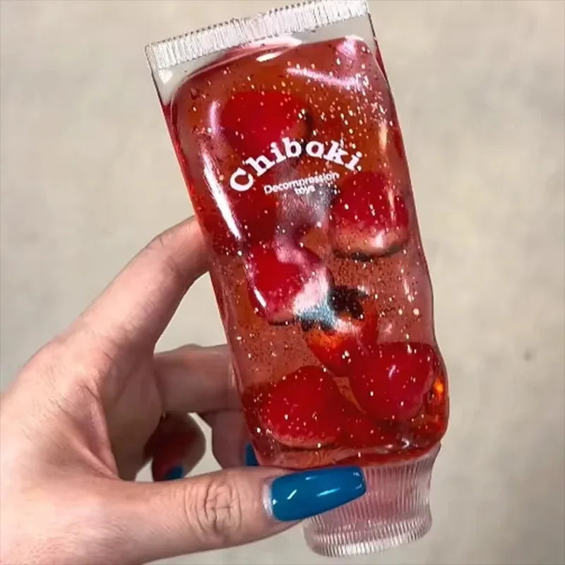 🍓 Fruit Maltose Squishy Toy | Slow-Rise Toothpaste-Inspired Squeeze ✨