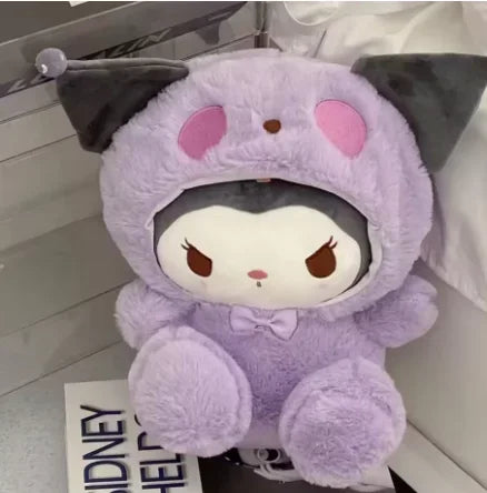Sanrio 25cm Plush Stuffed Doll - Kawaii Kuromi My Melody Cinnamoroll Soft Animal Plushie Pillow - Birthday & Holiday Gift