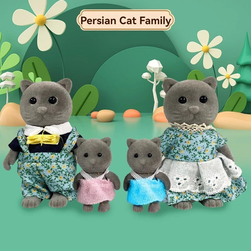 🌿 Forest Animal Family Dollhouse Miniatures 🐻 | 1:12 Scale Accessories