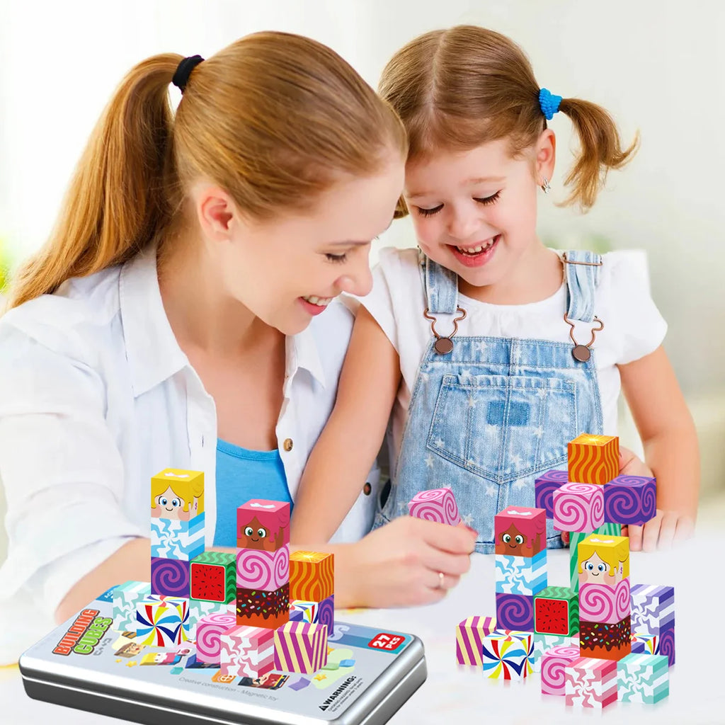 27PCS Magnetic Building Blocks, Magnetic Tiles Building Blocks for Boys & Girls, Magnetic Tiles, Magnet Toys