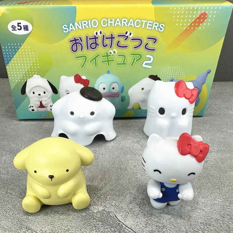 Sanrio Ghost Suit Blind Box Mini Figures – Hello Kitty, Kuromi & Pompom Purin Collection