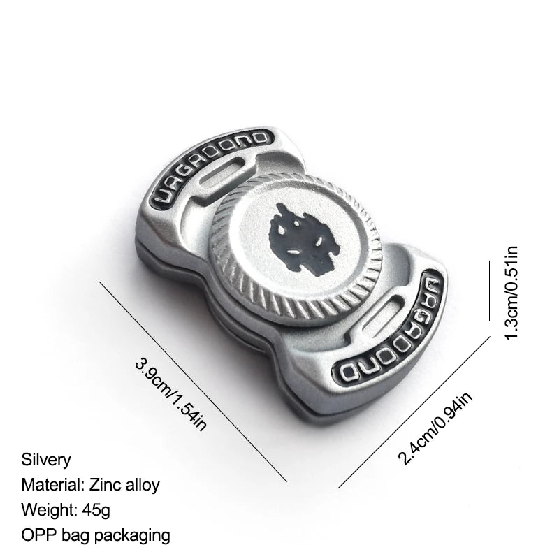 3-in-1 Skeleton Ghost EDC Fidget Toy - Alloy Spinner, Slider & Sound Coin Fidget Set