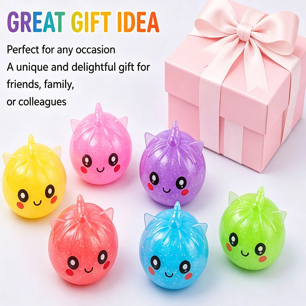Cute Mini Unicorn Bao Bun Squishy Slow Rising Squeeze Anti Stress Surprise Party Favor Goodie Bag Stuffer Novelty Desk Prop