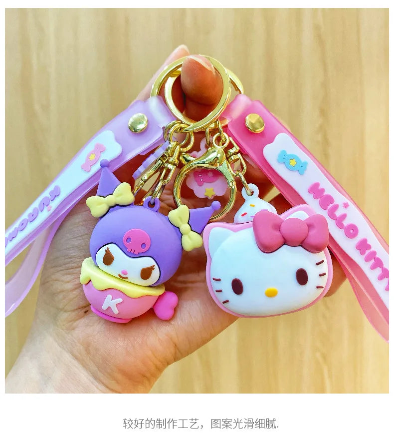 Sanrio Snack Series Keychain – Kuromi & Friends Cute Anime Bag Charm