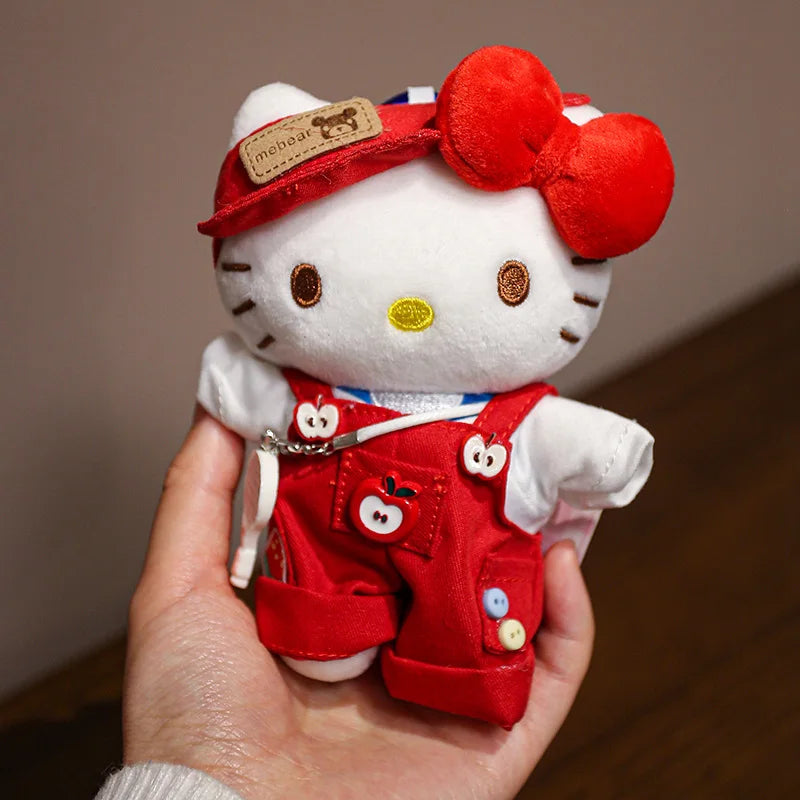 Sanrio Hello Kitty Plush Stuffed Pendant Keychain - 15cm Kawaii Kitty Cat Charm - Birthday Gift