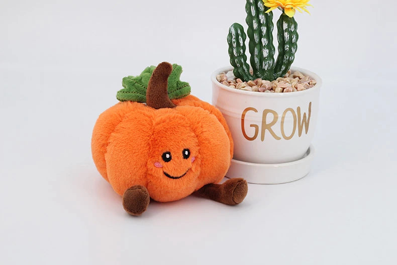 Halloween Plush Toys Cute Pumpkin Mummy Skeleton Stuffed Vegetable Dolls Funny Cartoon Bag Pendant Plushies Keychains Gifts Girl