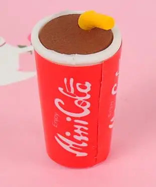 Assembled Burger Coke Fries Food Drink Eraser Cartoon Eraser Set School Supplies Gift Toys Erasers Kids Erasers for Kids