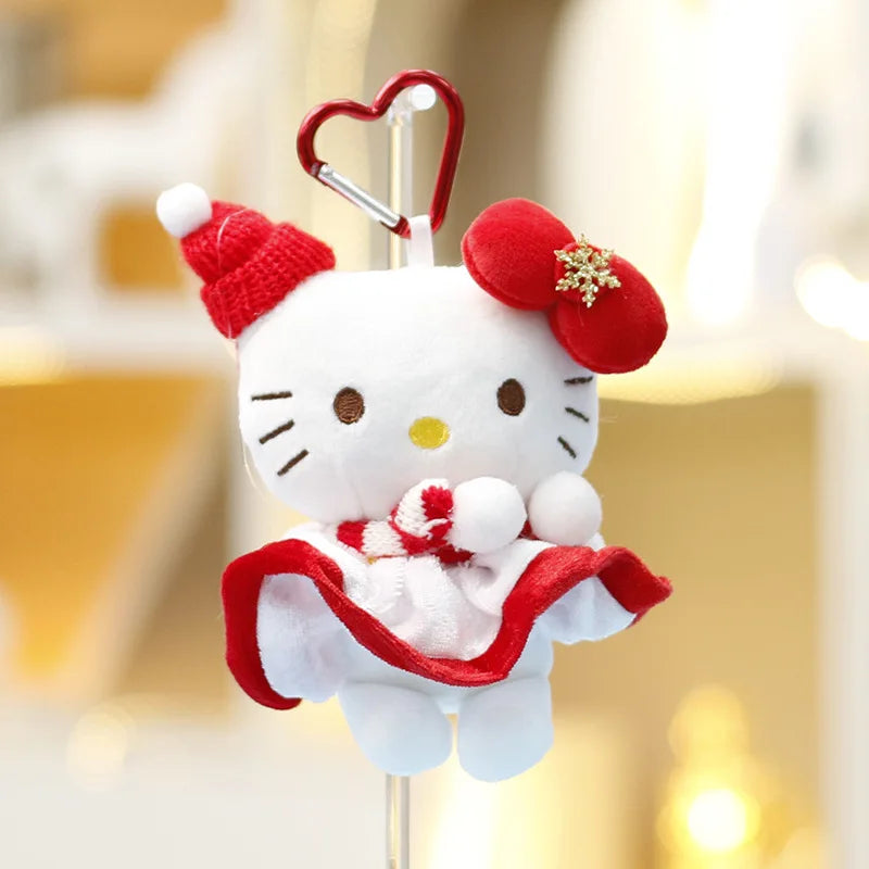 🎄 Hello Kitty Christmas Plush Bag Charm 🎀 | Festive Little Companion ✨